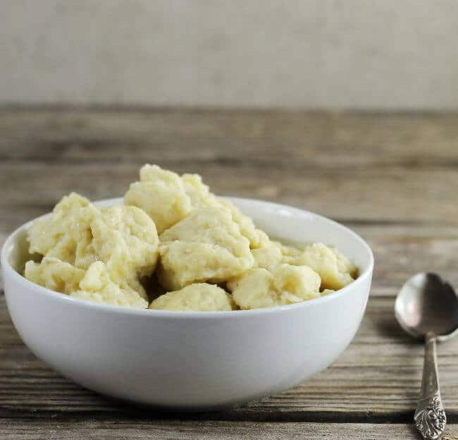 Homemade EGG DUMPLINGS