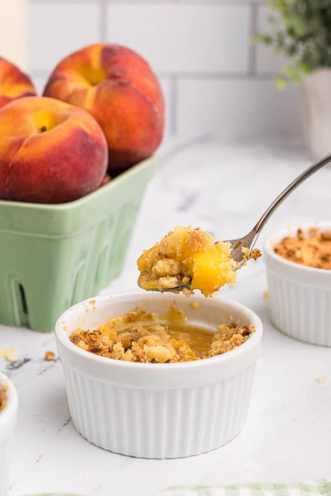 AIR FRYER PEACH COBBLER
