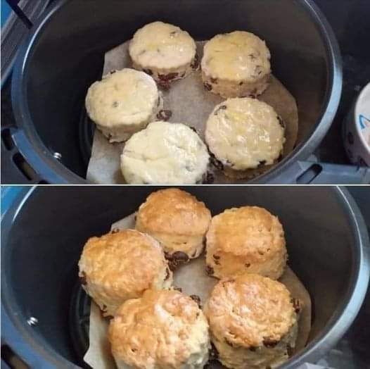 Air fryer fruit scones