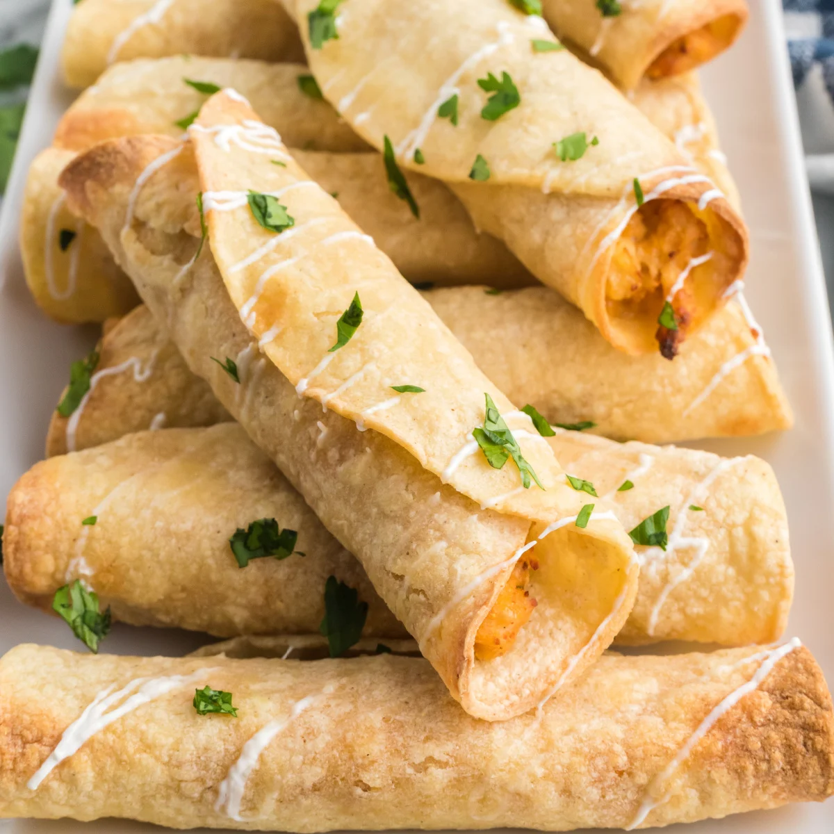 Air Fryer Chicken Taquitos