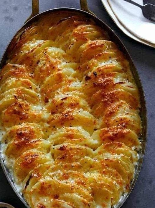 Air fryer Best Scalloped Potatoes
