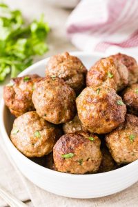 Sweet and Tangy Glazed Air Fryer Meatballs
