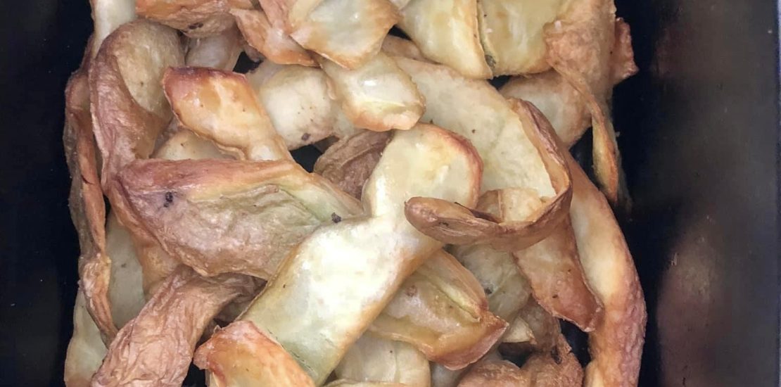 Air Fried potato skins