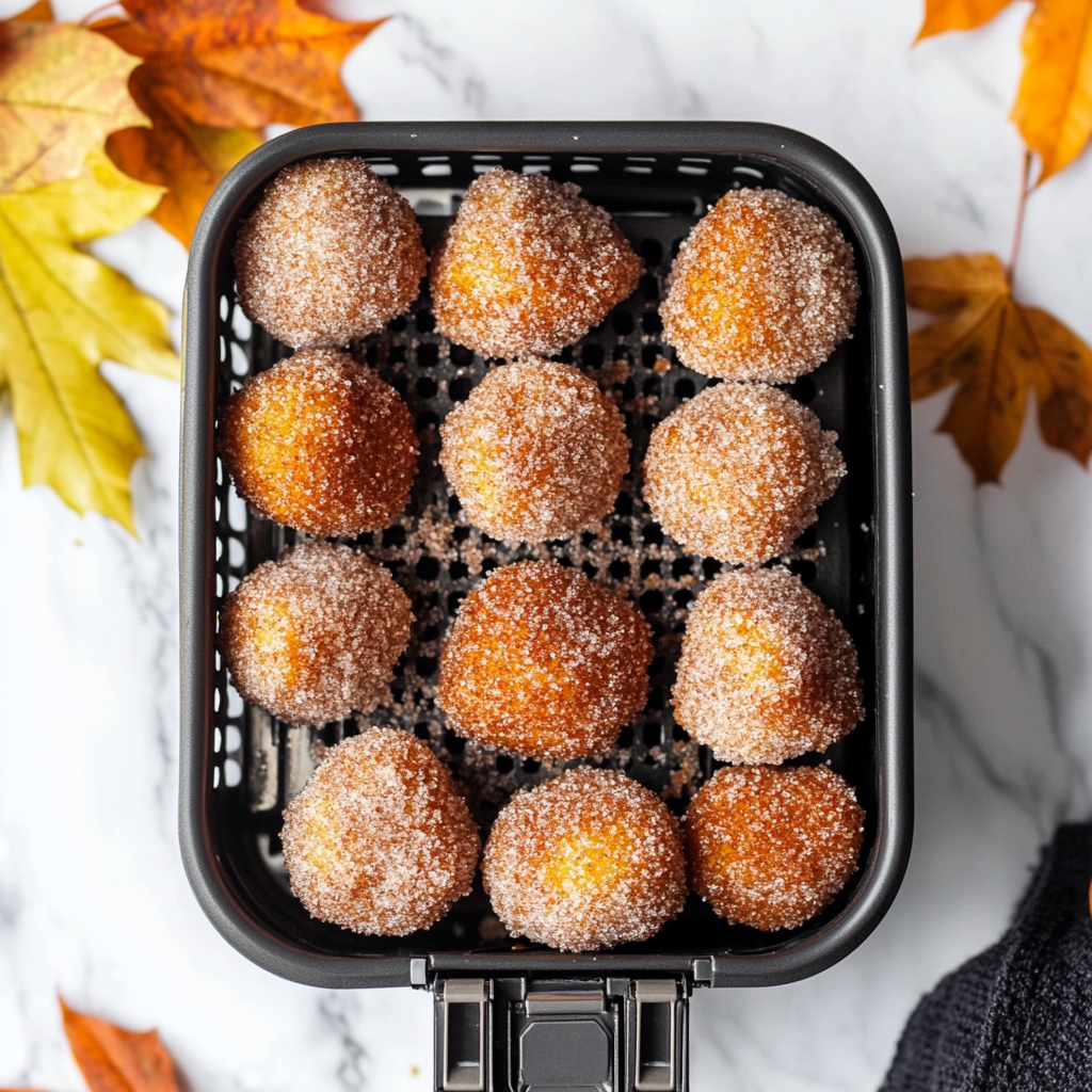Air Fryer Cinnamon Sugar Donut Holes