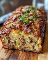 how to make Potato loaf with bacon and sausage