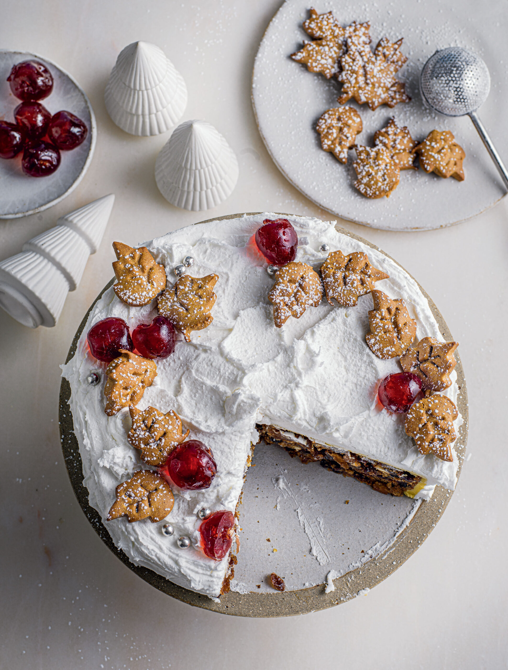 Air Fryer Christmas Cake