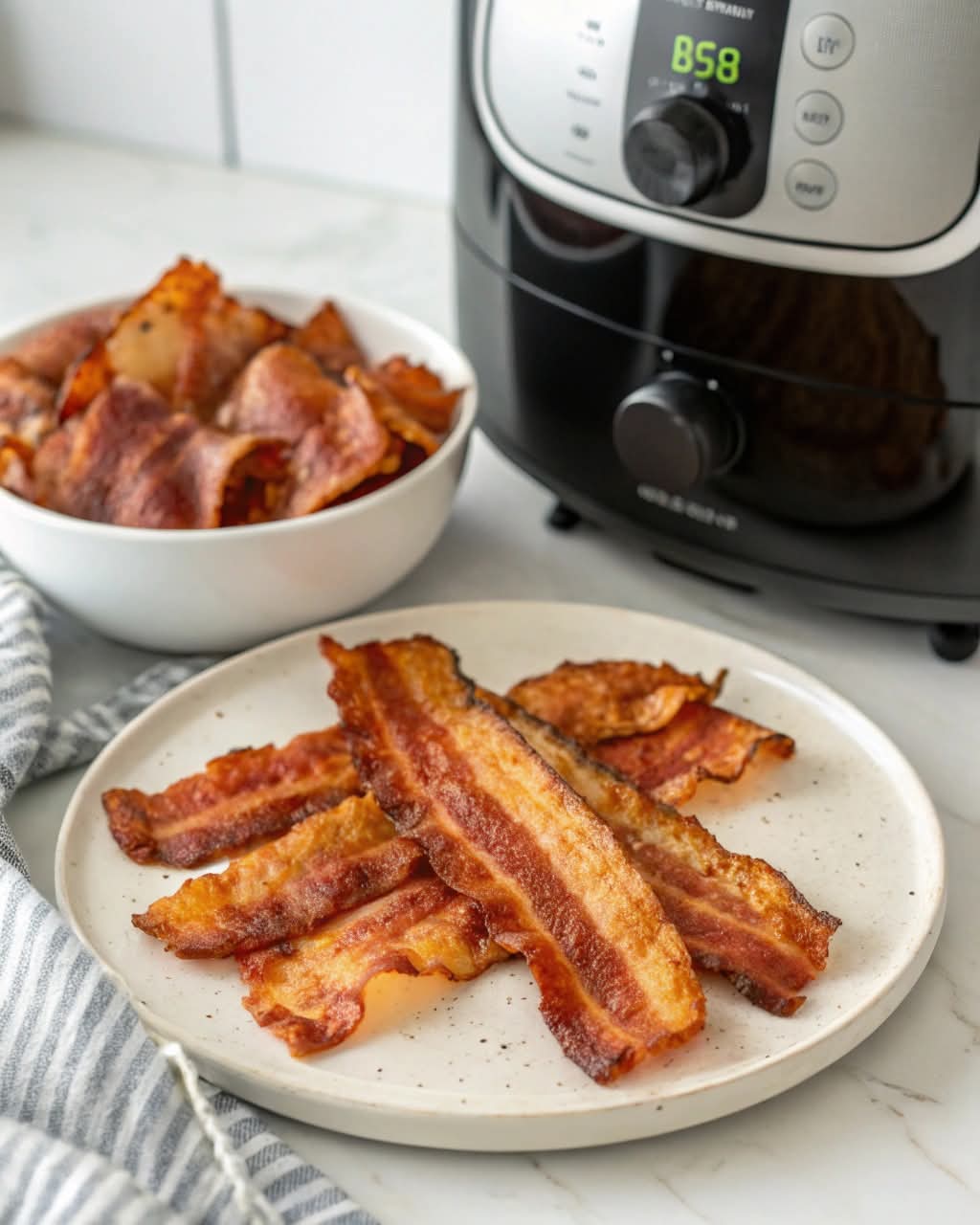 Perfectly Crispy Bacon Air fryer bacon