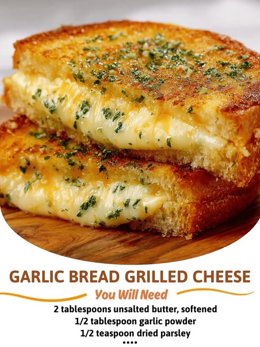 Garlic Bread Grilled Cheese