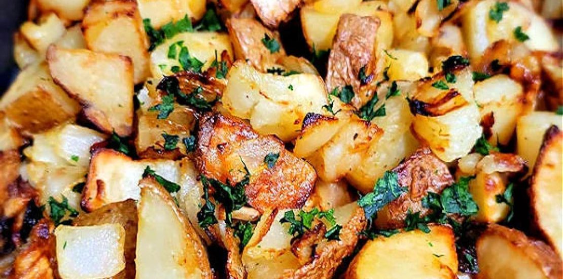 Air Fryer Potatoes and Onions