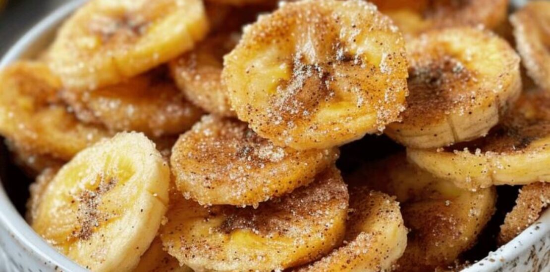 Cinnamon-Sugar Air Fryer Banana Chips
