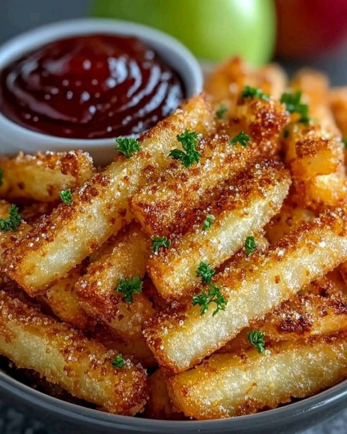 Crispy Air Fryer Apple Fries