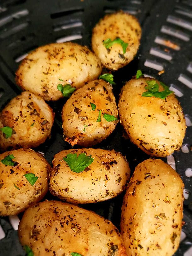 Air Fryer Canned Potatoes