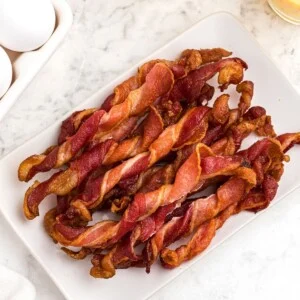 Air Fryer Twisted Bacon