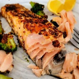 Best Damn Crispy and Flaky Air Fryer Salmon