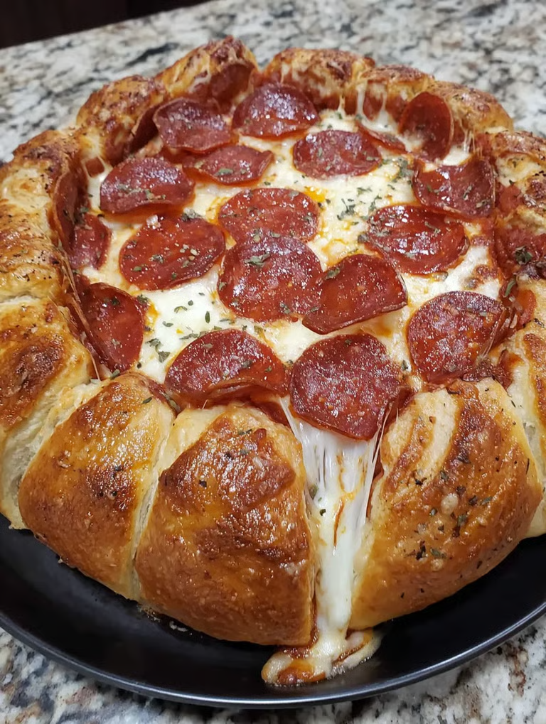 Stuffed Crust Pepperoni Pizza (Print Format)