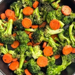Easy Air Fryer Roasted Carrots And Broccoli