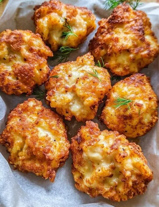 Cheesy Chicken Fritters!
