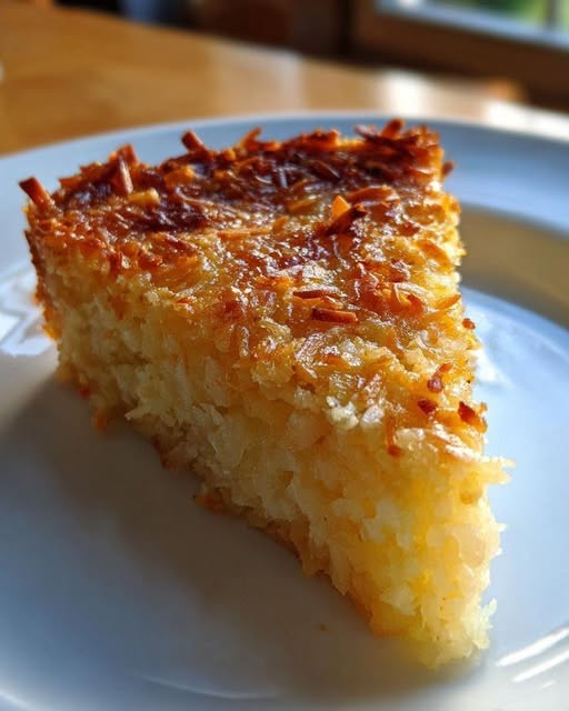 Crustless Coconut Pie