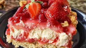 Strawberry Cheesecake Dump Cake