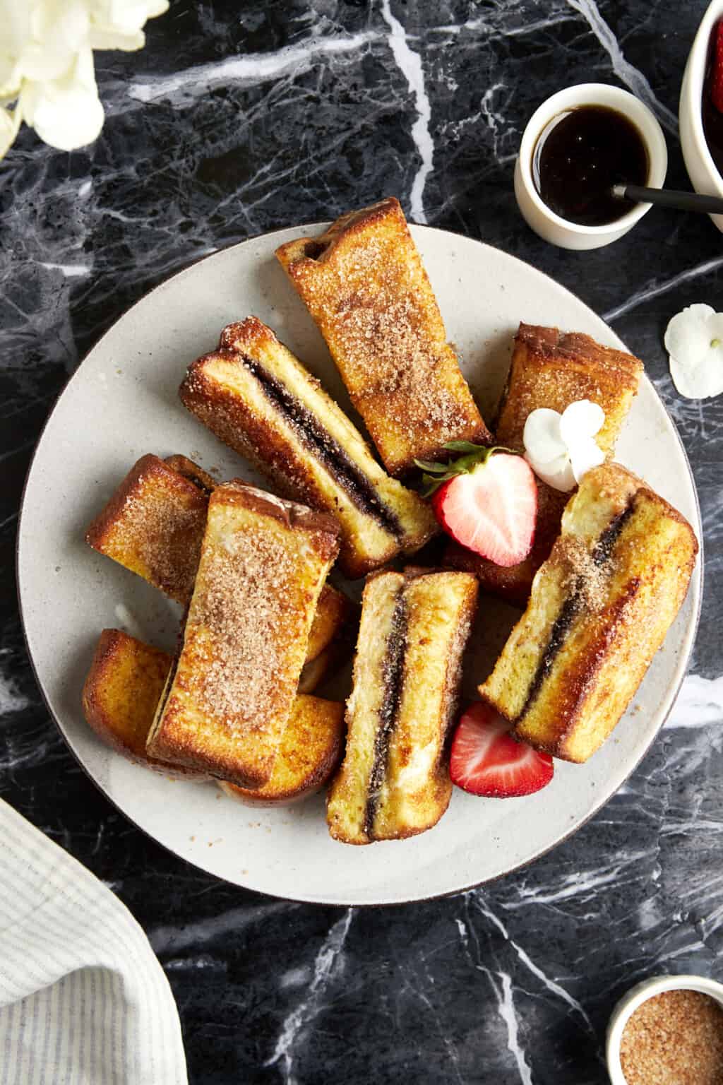 Air Fryer Nutella French Toast Sticks