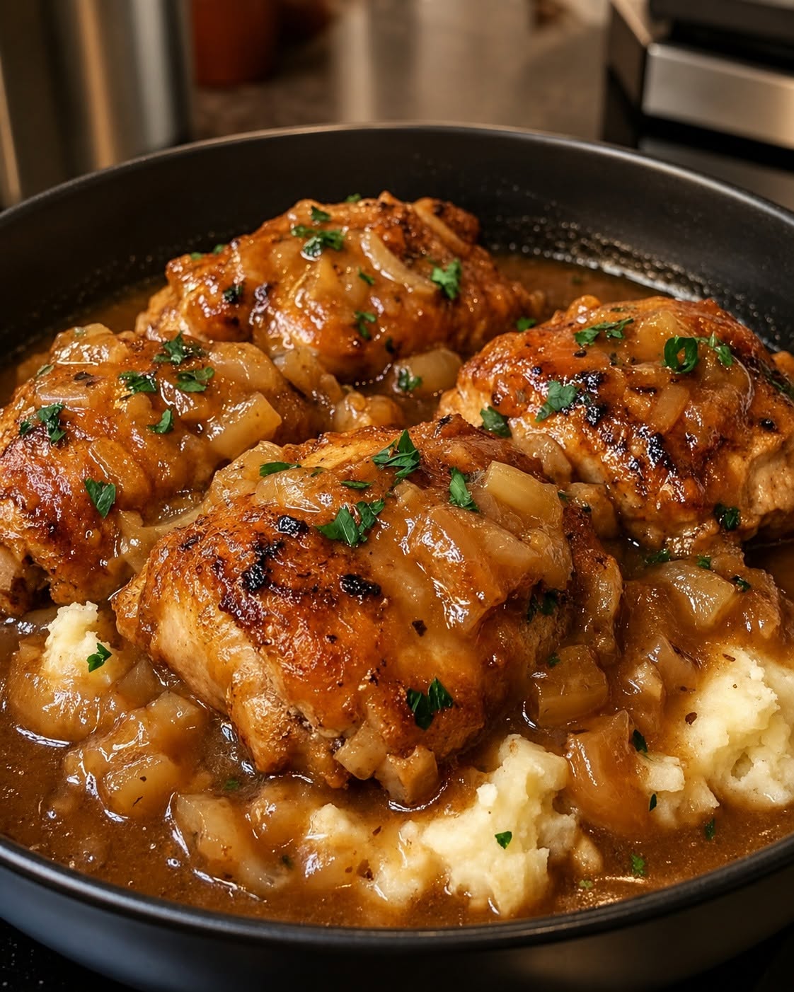 7 Delicious Reasons to Love These Smothered Chicken Thighs