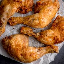 Crispy Air Fryer Chicken Legs with Golden Seasoned Skin